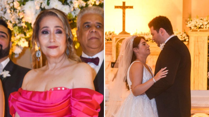 Sonia Abrão escolhe vestido luxuoso e casa o filho em cerimônia luxuosa para 400 convidados - AgNews