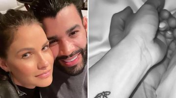 Andressa Suita e Gusttavo Lima surpreendem e fazem a mesma tatuagem no braço - Reprodução/Instagram