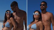 Barrigão! Viviane Araújo posa de biquíni ao lado do marido: "Minha família" - Reprodução/Instagram