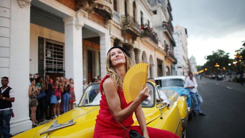 Gisele chega ao desfile da Chanel em Havana - Reuters