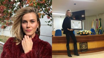 Renata Kuerten recebeu pela Câmera dos Vereadores de Braço do Norte - SC, o prêmio de cidadã benemérita - Divulgação