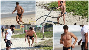 Daniel de Oliveira malha na praia - Dilson Silva/Ag News