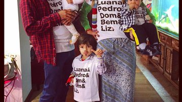 Luana Piovani e família em festa junina - Instagram