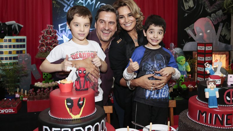 Suzy Rêgo comemora o aniversário dos gêmeos Marco e Massimo - Fotos: Rafael Cusato/Brazil News