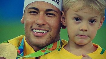 Neymar e o filho Davi Lucca - Instagram