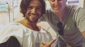 Mariano recebe a visita de Luciano Huck no hospital - Reprodução Instagram