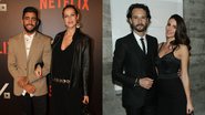 Rodrigo Santoro e Luana Piovani e suas respectivas companhias, durante evento da Netflix - Fotos: Amauri Nehn/Brazil News