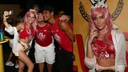 Isabella Santoni usa peruca rosa em Salvador - Fotos: Agnews