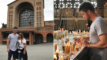 Rodrigo Godoy e Preta Gil visitam a Catedral Basílica de Nossa Senhora Aparecida - Reprodução Instagram