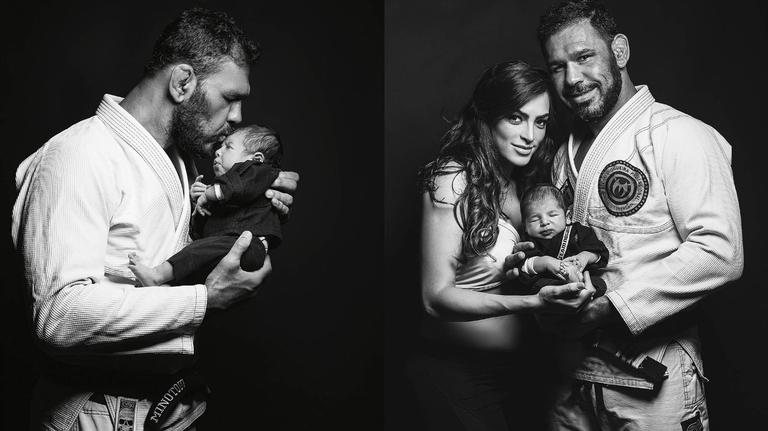 Newborn de Roger, o primeiro filho do lutador Rogerio Minotouro - Fotos: Nila Costa