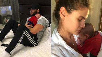 Gusttavo Lima e Andressa Suita celebram os primeiros dias de vida do filho - Reprodução Instagram