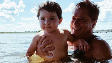 Leonardo e o neto Noah - Reprodução Instagram