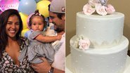 Bolo do batizado e aniversário de Madalena, filha de Yanna Lavigne e Bruno Gissoni - Reprodução / Instagram
