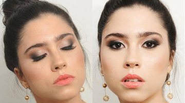 Olívia Torres ousa em maquiagem noturna - Adriana Lins
