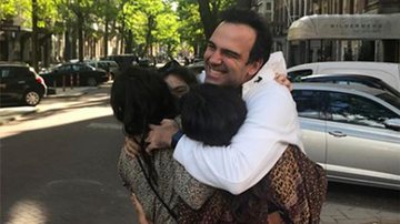 Tadeu Schmidt reencontra a família depois de 40 dias - Reprodução/Instagram