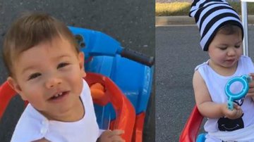 Andressa Suita leva filho de toquinha para passeio de carrinho - Reprodução Instagram