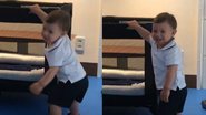Andressa Suita flagra Gabriel dançando sozinho pela primeira vez - Reprodução Instagram