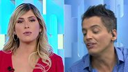 Leo Dias e Lívia Andrade discordam ao vivo - Reprodução