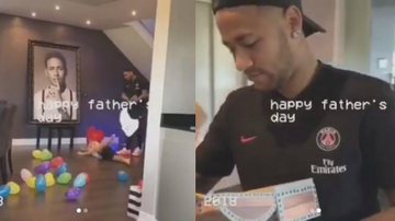 Neymar mostra surpresa emocionante do filho, Davi Lucca, no Dia dos Pais - Reprodução Instagram