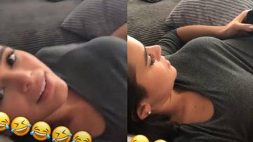 Neymar não segura a risada ao ver Bruna Marquezine jogando videogame - Reprodução Instagram