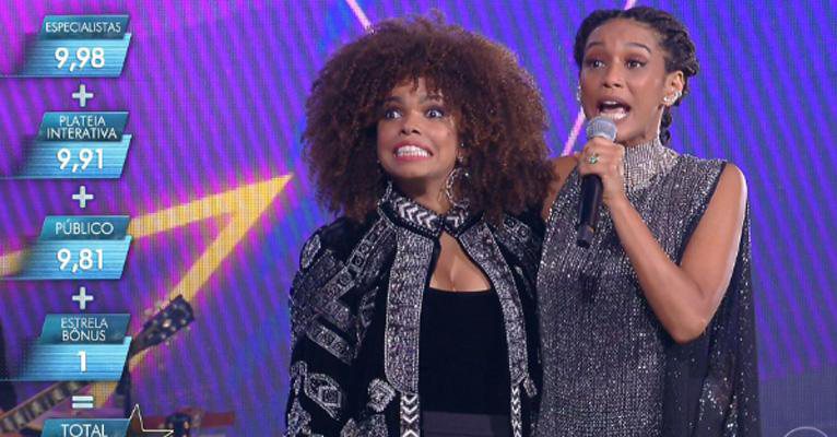 Popstar: Após falha técnica no som, Tais Araújo chama urgente o comercial - Reprodução/TV Globo
