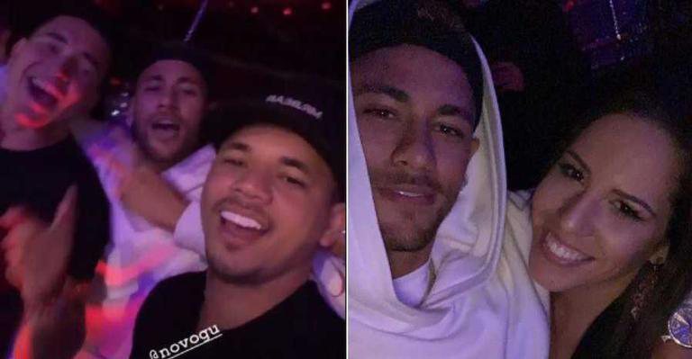 Com amigos, Neymar curte show em Paris - Reprodução/Instagram