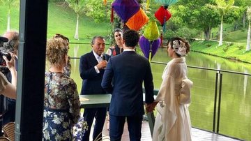 Mauricio de Souza no casamento da filha, Marina - Reprodução/Instagram