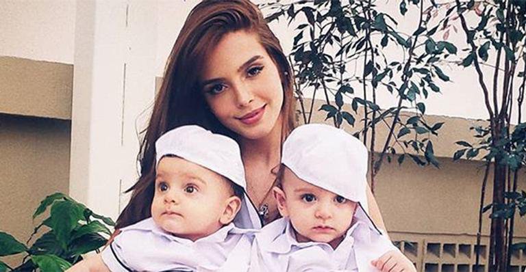 Giovanna Lancellotti e os irmãos gêmeos - Reprodução / Instagram
