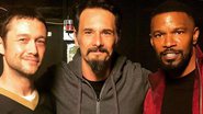 Joseph Gordon-Levitt, Rodrigo Santoro e Jamie Foxx - Reprodução / Instagram