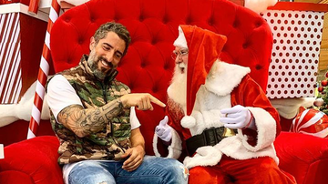 Marcos Mion e o Papai Noel - Reprodução/Instagram