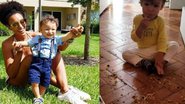 Sheron Menezzes diverte fãs com a bagunça do filho: ''Espalhou no chão e comeu'' - Reprodução / Instagram