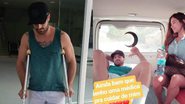 Alok surge com o pé engessado durante lua de mel e ganha mordomias - Reprodução Instagram