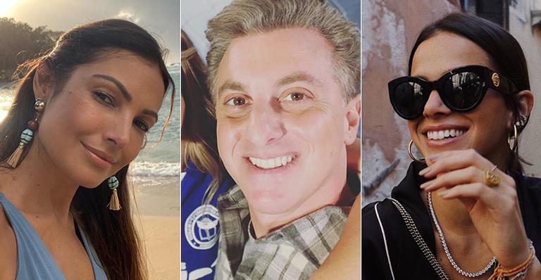 Patricia Poeta, Luciano Huck e Bruna Marquezine - Reprodução / Instagram