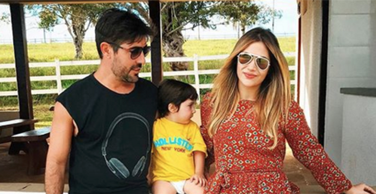 Sandro Pedroso, Noah e Jéssica Beatriz Costa - Reprodução / Instagram