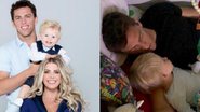 Karina Bacchi flagra o marido, Amaury Nunes, dormindo junto com Enrico e encanta fãs - Reprodução / Instagram