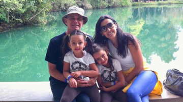 Veruska Seibel, Ricardo Boechat e suas filhas - Reprodução/Instagram