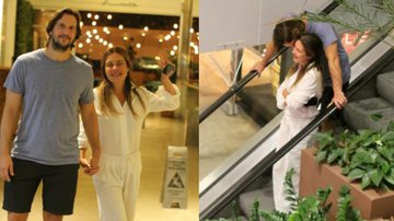 Adriana Esteves e Vladmir Britcha trocam carinhos em shopping - Divulgção / AgNews / Daniel Delmiro