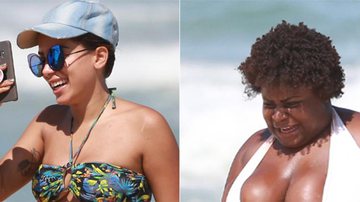 Anitta e Jojo Todynho vão à praia e exibem corpos reais - Reprodução