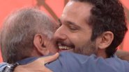 Mouhamed Harfouch não segura as lágrimas após surpresa do pai no Encontro - Reprodução / TV Globo