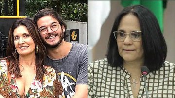Fátima Bernardes, Túlio Gadelha e Damares Alves - Reprodução/Instagram