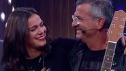 Bruna Marquezine e o pai, Telmo, no Tamanho Família - TV Globo