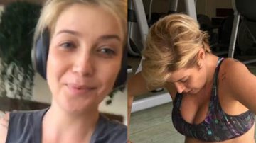 Luiza Possi treina pesado na academia e exibe barrigão real de seis meses - Reprodução / Instagram