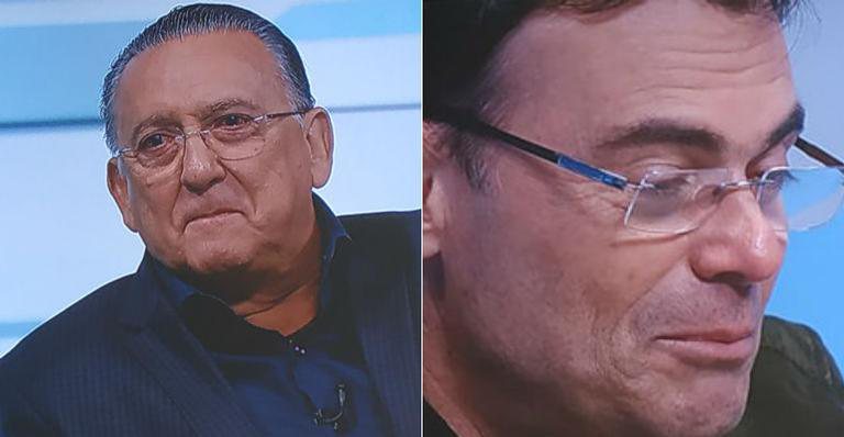 Galvão Bueno faz Tino Marcos chorar ao lembrar drama vivido pelo jornalista - Reprodução