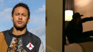 Vídeo mostrando modelo agredindo Neymar Jr. em quarto de hotel circula nas redes sociais - Divulgação