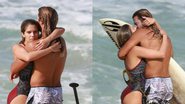 Isabella Santoni surge em clima de romance com namorado gato na praia - Divulgação / AgNews