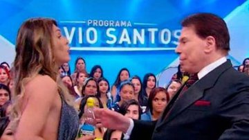 Lívia Andrade e Silvio Santos - Reprodução