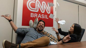 Phelipe Siani e Mari Palma na CNN Brasil - Reprodução/Twitter