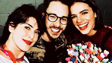Fernanda Paes Leme, Junior Lima e Bruna Marquezine - Reprodução / Instagram