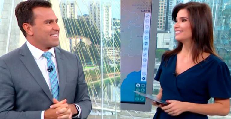 Rodrigo Bocardi e Sabina Simonato no 'Bom Dia SP' - Reprodução/TV Globo
