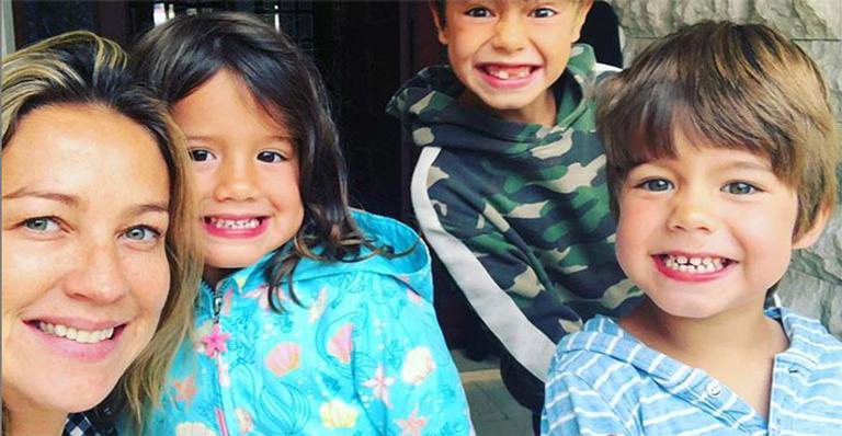 Luana Piovani com os três filhos, Liz, Dom e Bem - Reprodução / Instagram